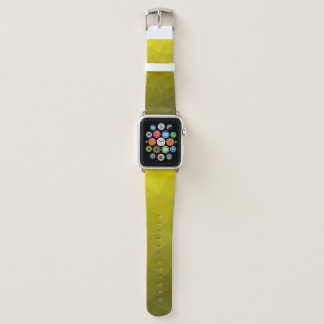 Yellow gradient geometric mesh pattern apple watch band
