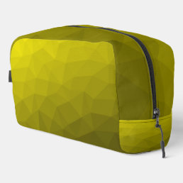 Yellow gradient geometric mesh pattern dopp kit