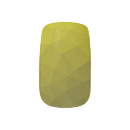 Yellow gradient geometric mesh pattern minx nail art