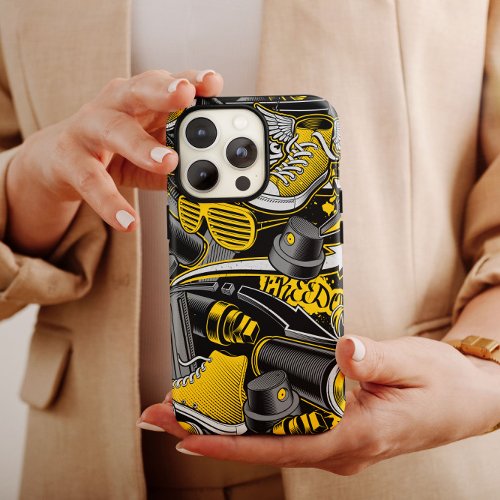 Yellow Graffiti Style Case  iPhone 14 Case_Mate