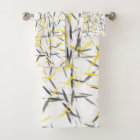Yellow Gray Abstract