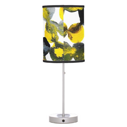 Yellow, Gray and Black Interactions Table Lamp (Back)
