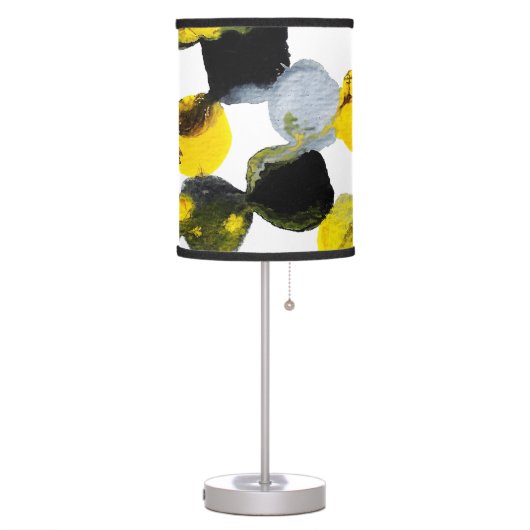 Yellow, Gray and Black Interactions Table Lamp (Left)