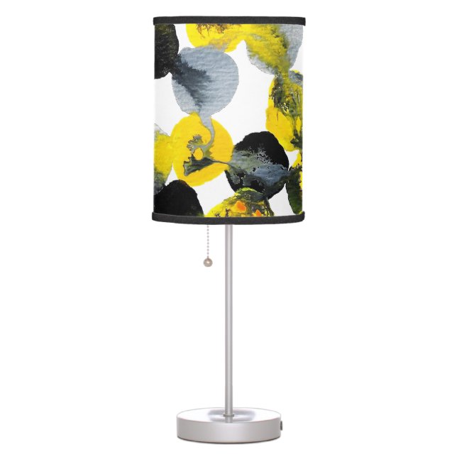 Yellow, Gray and Black Interactions Table Lamp (Right)