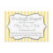 Yellow Gray Baby Shower Book Card Bring A Book
