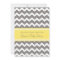 Yellow Gray Chevron Custom Baby Shower Invitations