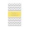 Yellow Gray Chevron Retro Business Cards