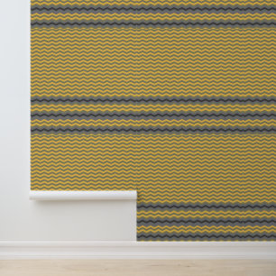 Yellow Gray Chevron Wallpaper