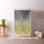 Yellow Gray Cool Ombre Geometric pattern Moonogram Fabric