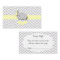 Yellow Gray Elephant Baby Shower Diaper Raffle