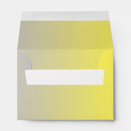 Yellow  Gray Ombre A6 Envelope