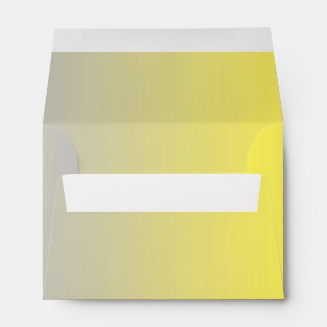 Yellow & Gray Ombre A6 Envelope (Back (Bottom))