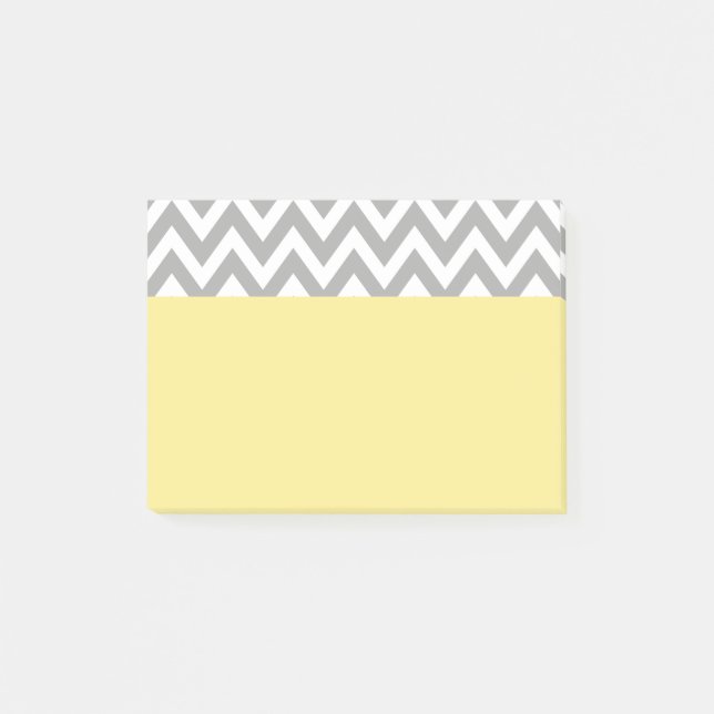 Yellow Gray School Office Post It Notes Gift (Front)