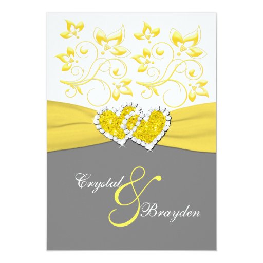 Unique 45 of Yellow And White Wedding Invitations | ghaibulna