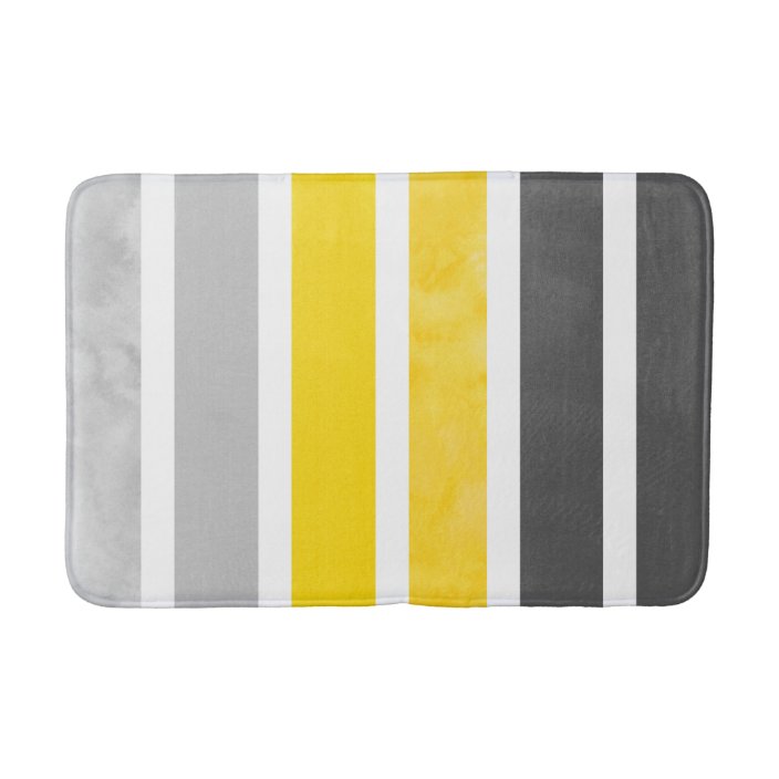 yellow bath mat