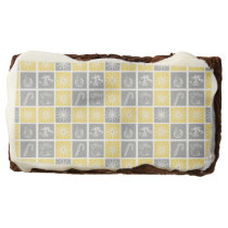 yellow gray winter holidays quilt pattern chocolate brownie