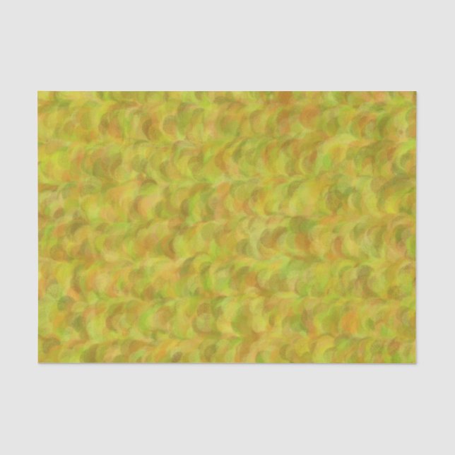 Yellow Green Abstract Seamless Pattern Tissue Paper (Front)