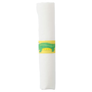 Yellow Green Alligator Crocodile Gator Croc Animal Napkin Bands