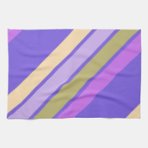 Yellow Green and Shades of Purple Stripes