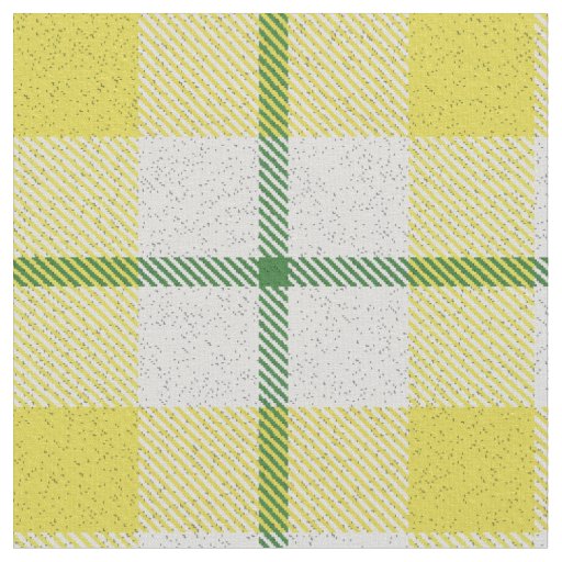 Yellow green and white tartan plaid rustic country fabric