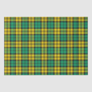 Yellow Green Blackwatch Campbell Tartan Plaid Tissue Paper