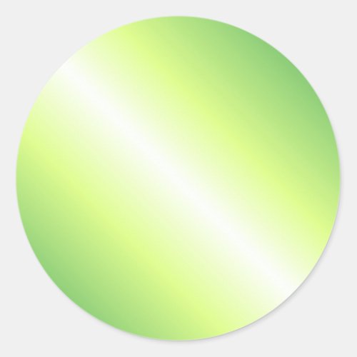 Yellow Green Blank Template Custom Trendy Elegant Classic Round Sticker