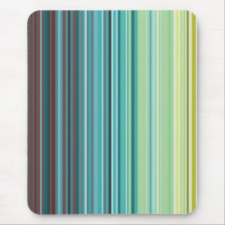 Yellow, Green, Blue and Brown Stripes mousepad
