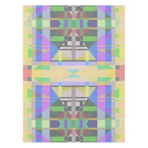 Yellow Green Blue Purple Geometric Tablecloth