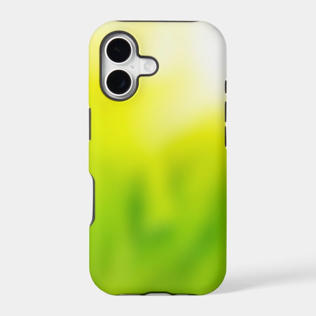 Yellow Green Blur Abstract Iphone Case (Back)