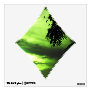 Yellow Green Clouded Sky Wall Decal
