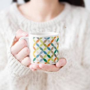 Yellow & green colorful coffee espresso mug