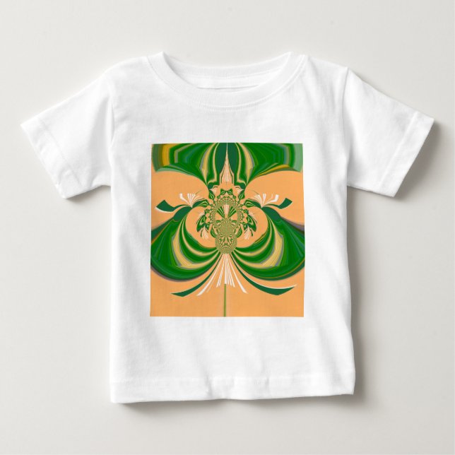 Yellow Green Design. Baby T-Shirt (Front)