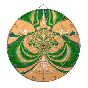 Yellow Green Design. Dart Board