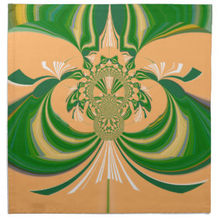 Yellow Green Design. Napkin