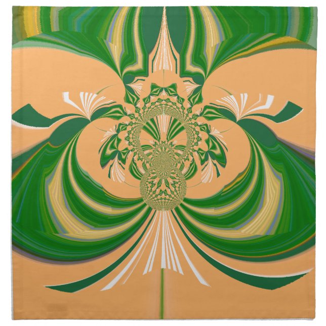 Yellow Green Design. Napkin (Front)