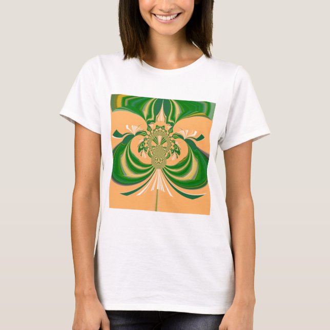 Yellow Green Design. T-Shirt (Front)