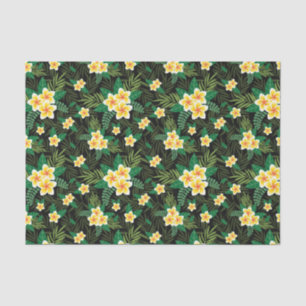 Yellow Green Floral Botanical Decoupage Craft Gift Tissue Paper