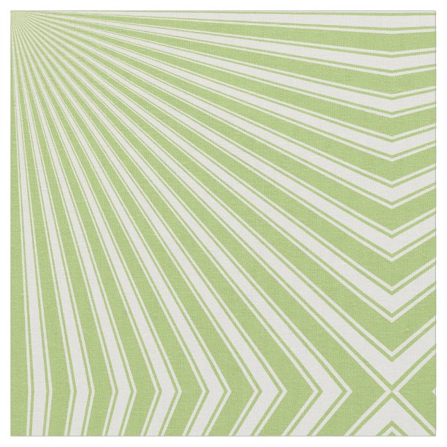 Yellow-green Funky Sun Rays Background Fabric (Close Up)