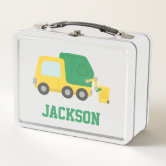 Boys Cute Farm Tractor and Animals Toddler Kids Metal Lunch Box