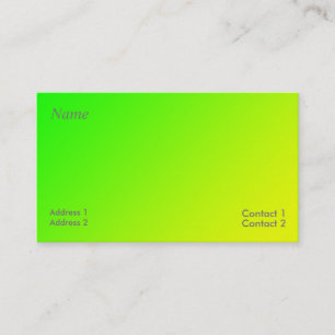 yellow green gradient business card