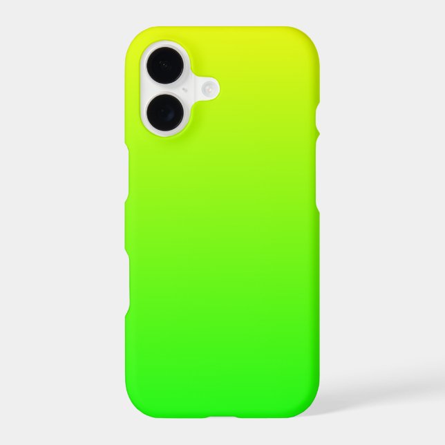 Yellow Green Gradient Iphone Case (Back)