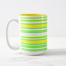 Yellow Green Horizontal Multi-Stripe