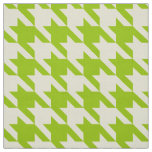 Yellow &amp; Green Houndstooth Seamless Pattern Fabric