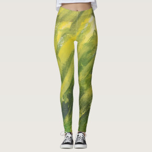 Yellow Green Leggings