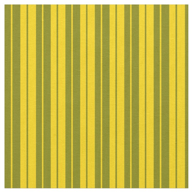Yellow & Green Lines Pattern Fabric (Close Up)