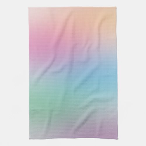 Yellow Green Pink Blue Purple Colorful Template Kitchen Towel