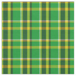 Yellow Green Plaid Pattern Check Print Tartan Fabric