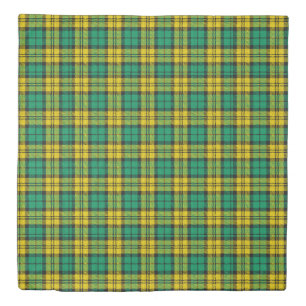 Yellow Green Plaid Tartan Pattern Design  Duvet Cover
