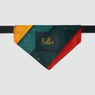 Yellow Green Red Christmas Pet Bandana Collar