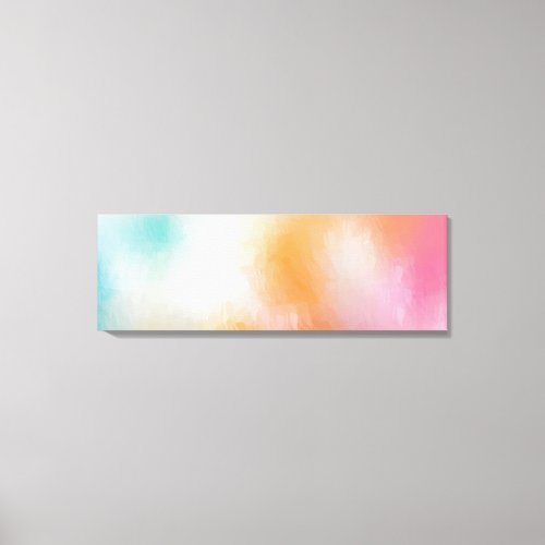 Yellow Green Red Pink Blue Purple Abstract Art Canvas Print